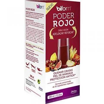 Dietisa Biform Poder Rojo- Fórmula concentrada de extracto de frutas, verduras y plantas con doble acción: adelgazar y reforzar, 500 ml.