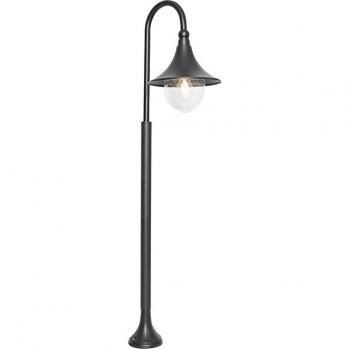 Farol de exterior clásico negro 125 cm IP44 - Daphne, Aluminio/Plástico, diseño alargado, adecuado para LED, máxima potencia 1 x 15 Watt
