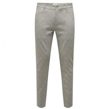 Only & Sons Slim Fit Chino Trousers with Pockets - Mark Check Model 020919