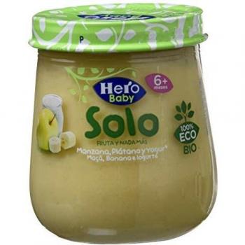 Hero Solo Tarrito Fruta Manzana Plátano Yogur Eco, 120g