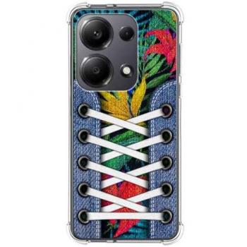 Funda Antigolpes de Silicona para Xiaomi Poco M6 Pro 4G con Diseño de Zapatillas y 12 Dibujos