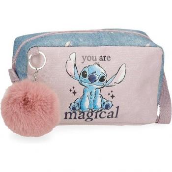 Bandolera Stich You are magical con pompón decorativo