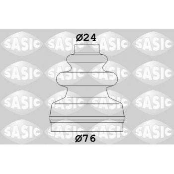 Fuelle de transmisión SASIC 2873793 - Kit de fuelles para eje de transmisión, incluye dos fuelles, abrazaderas y grasa, fabricado con material resistente a la abrasión y al desgaste