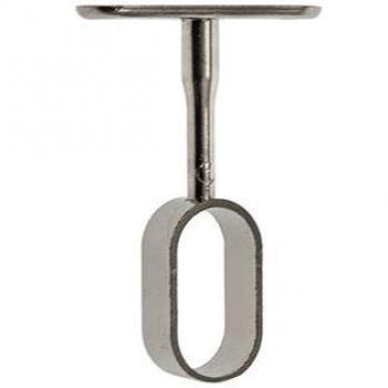 Soporte Central Ovalado 31x16 mm Níquel