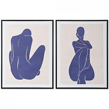 Cuadro Moderno de Mujer DKD Home Decor 60 x 4 x 80 cm (2 Unidades)