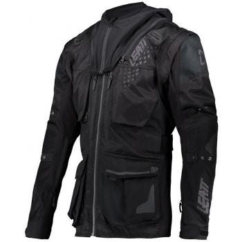 Chaqueta Moto Leatt 5.5 Enduro Negro, Chaqueta de Motocross, Talla S, color negro