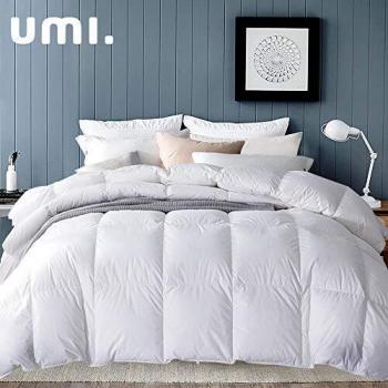 Amazon Brand - Umi Edredón de plumón de Pato 200x200cm-cama 105,Tejido 100% algodónen,100% Antideslizante, edredón de plumón hipoalergénico según Oeko-Tex STANDARD100