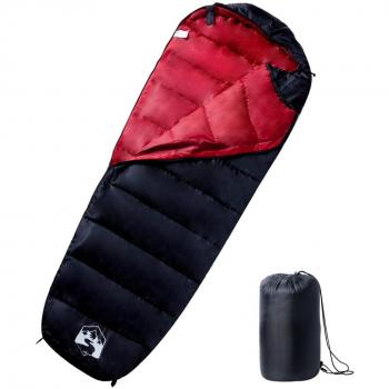 Saco de dormir tipo momia de camping para adultos 3 estaciones en color navy y blue, camuflaje, negro y rojo