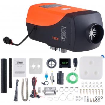 Vevor 12V 5KW Diesel Air Heater with Remote Control and LCD Display, 10L Fuel Tank for RVs, Trailers, Campers, Boats, and Indoor Use