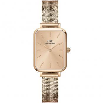 Reloj de mujer Daniel Wellington Quadro Unitone 20x26mm en oro rosa, analógico y de acero inoxidable