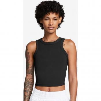 Nike Training One Crop Tank Top - Camiseta de entrenamiento para mujer, ajustada, sin mangas, diseño cropped, fabricada con materiales transpirables y ligeros, ideal para actividades deportivas y entrenamiento en el gimnasio
