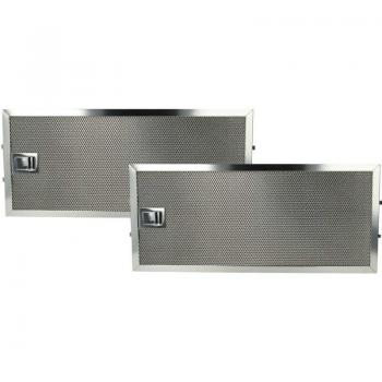 2x Filtro Metálico de Grasa Compatible con Miele DA90-1 (1991 - 1996) para Campana Extractora - Acero Inoxidable 17,0 x 38,5 x 0,