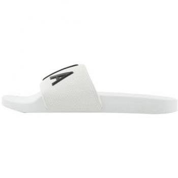 Chanclas Armani Exchange Xup001_xv820 Hombre, Blanco y Negro, Talla 44 EU, Diseño Plano, Ideal para Playa