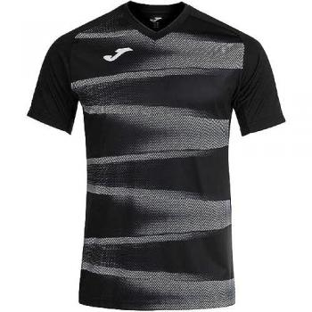 Camiseta de fútbol manga corta Joma Grafity II negra para hombre
