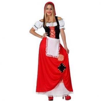 Atosa-17248 Atosa-17248-Disfraz Pastora mujer adulto-talla M-L rojo-Navidad, color