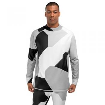 Camiseta Interior Térmica de Esquí y Nieve Hombre Slush Camo Negro SIROKO
