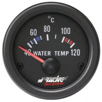 Simoni Racing WT/B Indicador Eléctrico de Temperatura Agua, Negro