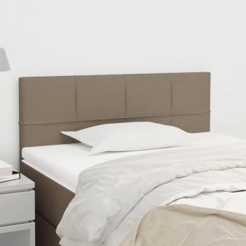 Cabecero de tela gris taupe 80x5x78/88 cm Tortorora