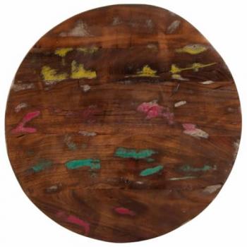 Tablero de Mesa Redondo Ø 40x2,5 cm Madera Maciza Reciclada