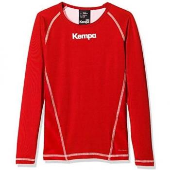 Kempa Attitude Longsleeve Camiseta de Entrenamiento, Hombre, Rojo, 140