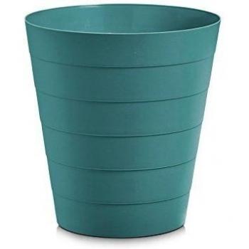 Cubo de basura - 8,8 litros - Azul - Diámetro 25 X 26 cm de plástico