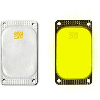 Cyalume - Paquete de 250 balizas luminosas adhesivas rectangulares VisiPad, 10 horas, color amarillo