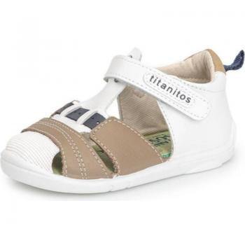 Sandalias Titanitos modelo B500 Patricio para niño color blanco