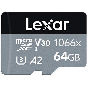 Lexar High-Performance 1066x microSDXC UHS-I Card Silver Series 64GB Class 10 V30