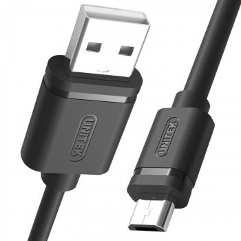 Cable USB a micro USB Unitek Y-C434GBK Negro 1,5 m