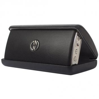 Inno Diseño Devices 18724 Inno Flask altavoz Bluetooth con batería/funda de piel Acero Negro
