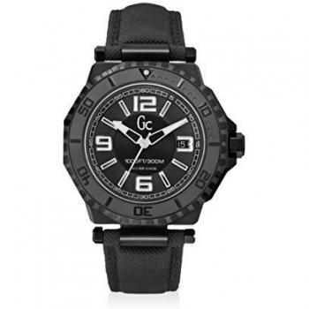 Vuarnet Men's Analog Watch X79011G2S - 44mm Black Stainless Steel and Leather