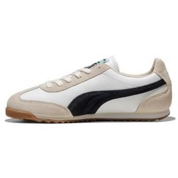 Puma Arizona Retro Women's Leather Sneakers - White - Size 5 (38)