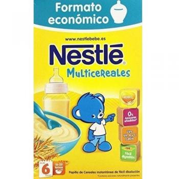 Nestlé Multicereales - Papilla de cereales instantánea de fácil disolución - Papillas Para bebés 500 g - [pack de 3]