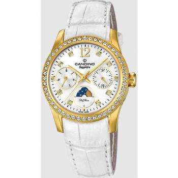 Reloj Candino Lady Casual de Piel Blanco