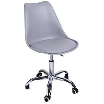Silla de Escritorio Neo - Silla de Oficina Gris, diseño elegante, cómoda y ergonómica