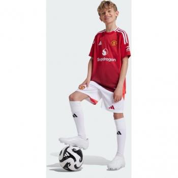 Manchester United adidas Home Shirt 2024-25 - Kids, Short Sleeve Jersey, Colour: Red, Size: 9-10 years, Unisex