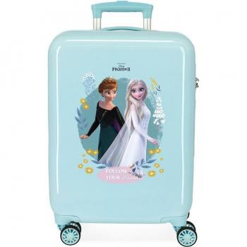 Disney Frozen Follow Your Dreams Maleta de Cabina Rígida Turquesa 38x55cm con Capacidad de 34L