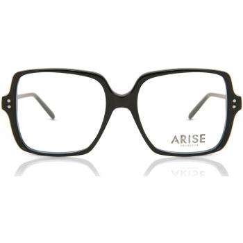 Square Full Rim Plastic Women's Prescription Glasses - Black - Size 54 - Blue Light Block Available - Arise Collective