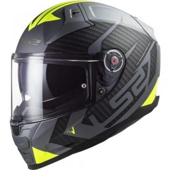Casco Integral LS2 FF811 Vector II Splitter Titanio Mate/Amarillo HiVis