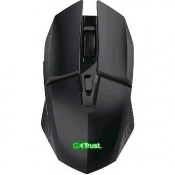 Ratón Gaming Inalámbrico Trust GXT 110 Felox, Batería Recargable, Hasta 4800 DPI, Iluminado, Negro