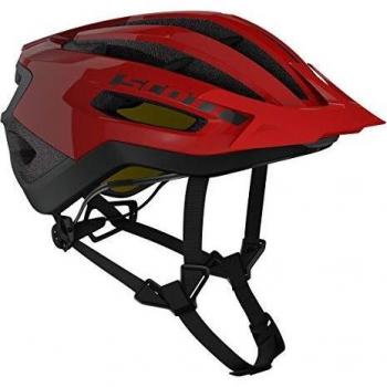 Scott 275189 - Casco de Bicicleta Unisex para Adulto, Color Rojo