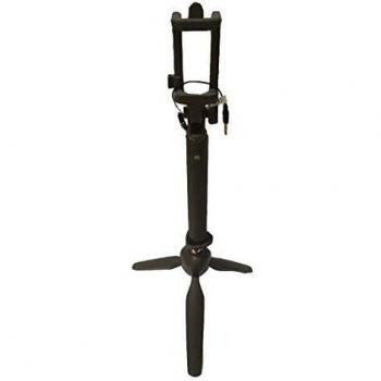 Huawei 55030005 - Palo Selfie con Función Trípode y Mando Bluetooth, Estructura de Aluminio, Extensible en 6 Tramos, Color Negro