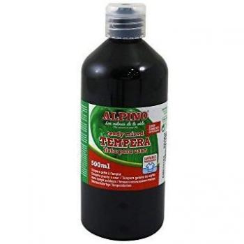 Botella tempera escolar 500 ml. negro