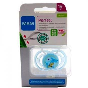 Mam perfect chupete silicona 16+ m, unisex