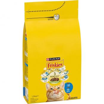 PURINA Friskies Adult Cat con salmón y verduras - 1,5 kg