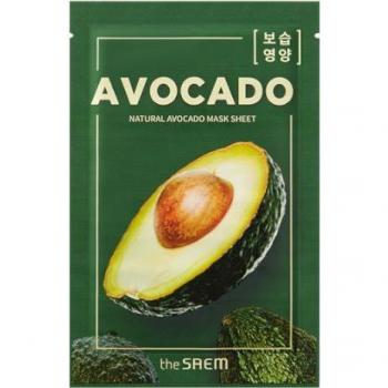 The Saem Natural Avocado Mask Sheet 21 ml - Extra Hydrating and Nourishing Sheet Mask