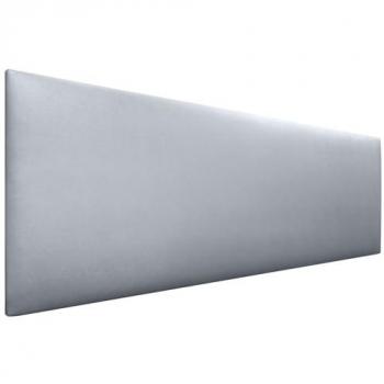 Cabecero Tapizado de Polipiel Liso AQUALINE en Plata 135x50cm para Camas de 120/135/140 cm - Dhome