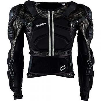 O'Neal | Chaqueta protectora | MX Enduro ATV | Bandas elásticas ajustables, material IPX de alto impacto, paneles de refrigeración de malla | Chaqueta protectora Underdog | Adultos | Negro | Talla S