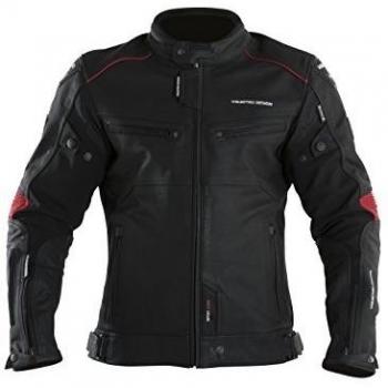 V Quattro Design cazadora moto hombre sp-81, Negro/Rojo