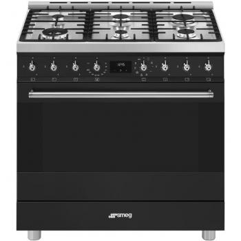 Cocina Gas y Eléctrica SMEG C9GMMB2 90cm Inox 6f